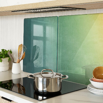Glass kitchen board Gradient reflections in the window