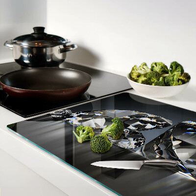 Chopping board Diamonds on a black background
