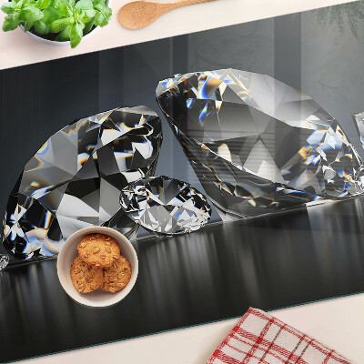 Chopping board Diamonds on a black background