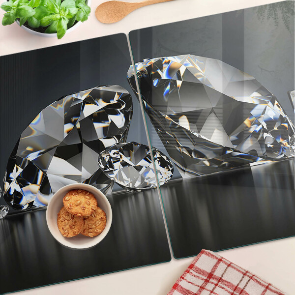 Chopping board Diamonds on a black background
