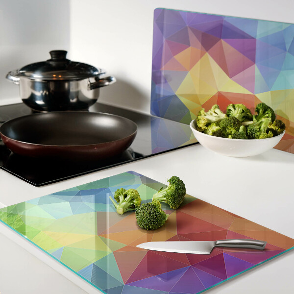 Cutting board The geometry of colored triangles