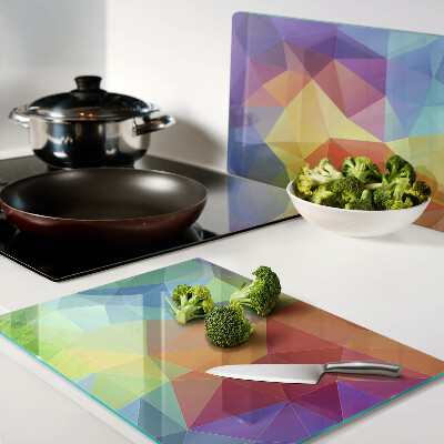 Cutting board The geometry of colored triangles