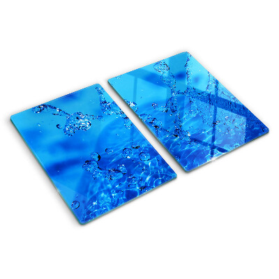 Glass kitchen board Water and air bubbles