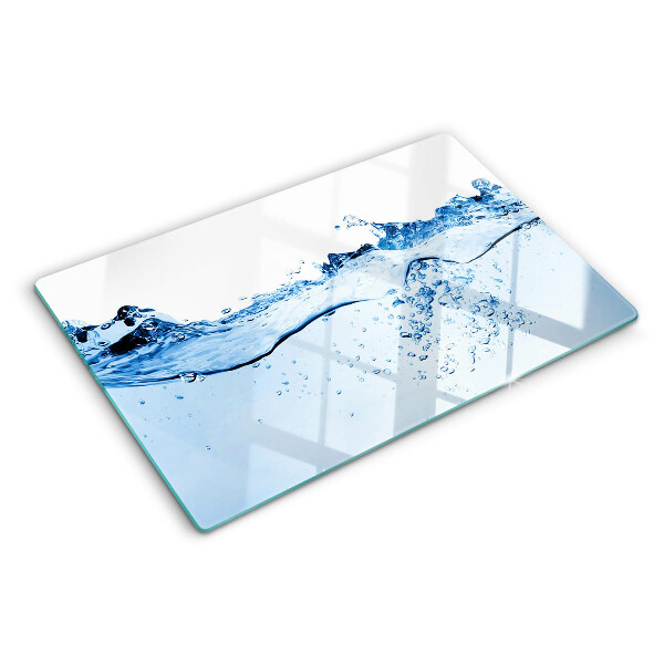 Glass kitchen board Water motif