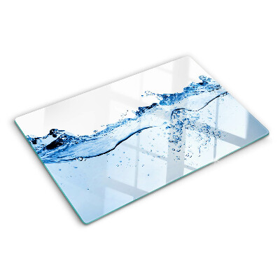 Glass kitchen board Water motif