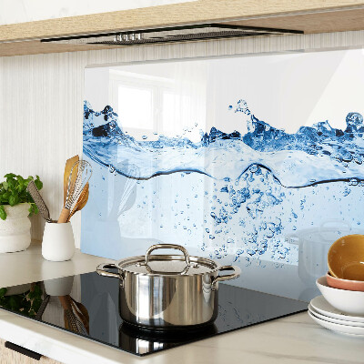 Glass kitchen board Water motif