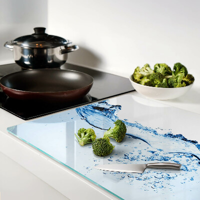 Glass kitchen board Water motif