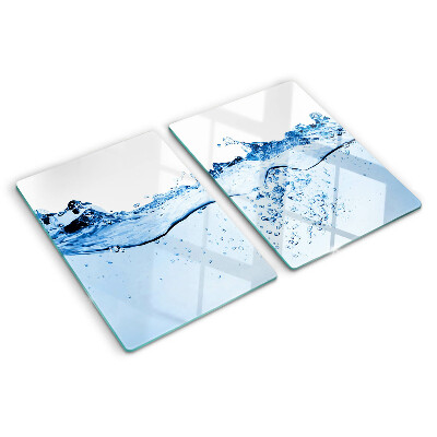Glass kitchen board Water motif