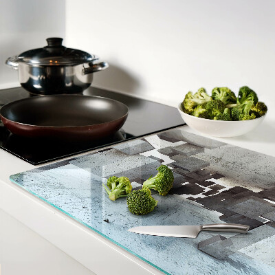 Glass chopping board Abstract spatial composition