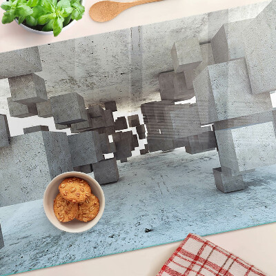 Glass chopping board Abstract spatial composition
