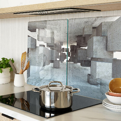 Glass chopping board Abstract spatial composition