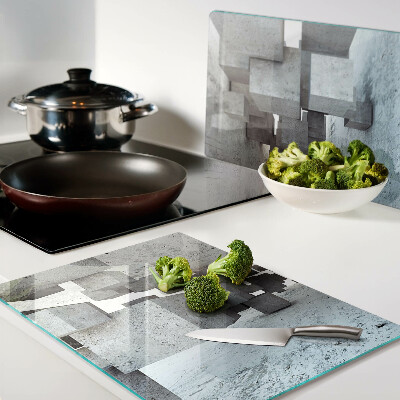 Glass chopping board Abstract spatial composition