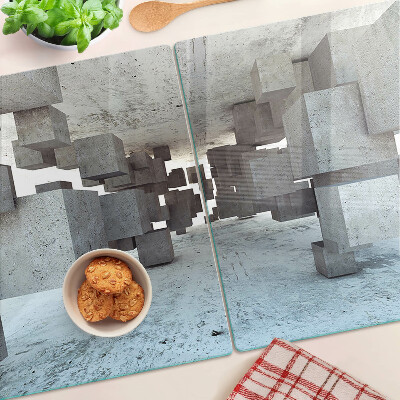 Glass chopping board Abstract spatial composition