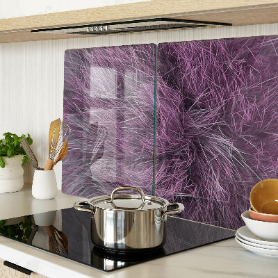 Glass cutting board Purple fur