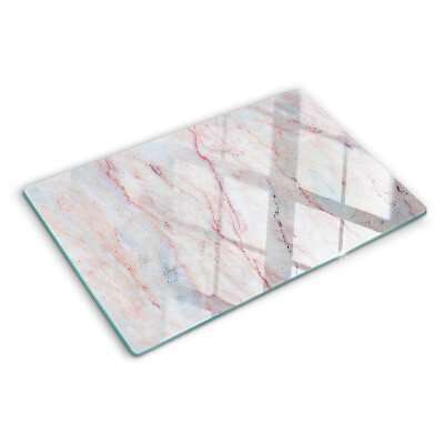 Chopping board Marble pattern in shades of pink