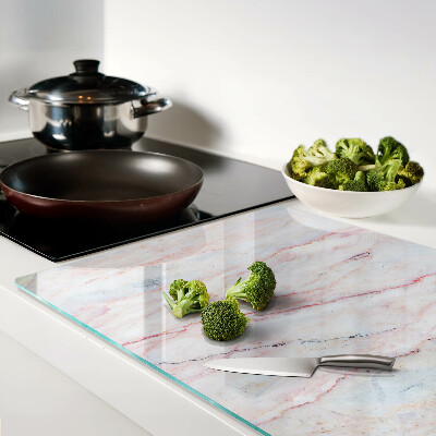 Chopping board Marble pattern in shades of pink