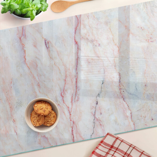 Chopping board Marble pattern in shades of pink
