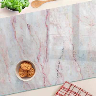Chopping board Marble pattern in shades of pink