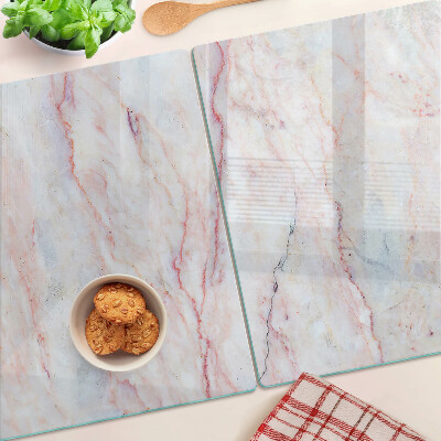 Chopping board Marble pattern in shades of pink
