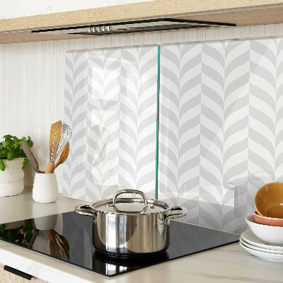 Chopping board glass Leaves with wavy patterns