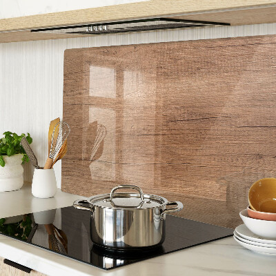 Chopping board glass Wood with window reflection