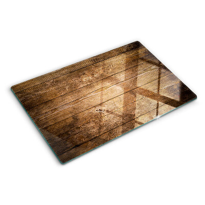 Glass kitchen board Wooden board with a window
