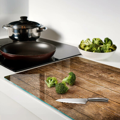 Glass kitchen board Wooden board with a window