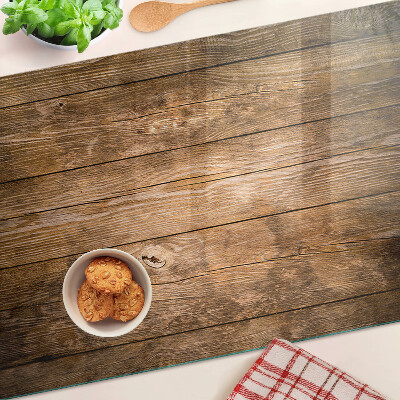 Glass kitchen board Wooden board with a window