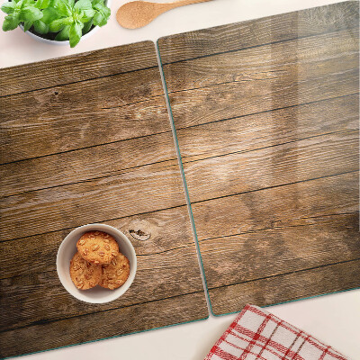 Glass kitchen board Wooden board with a window