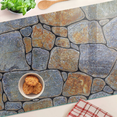Glass cutting board Stone pattern with texture