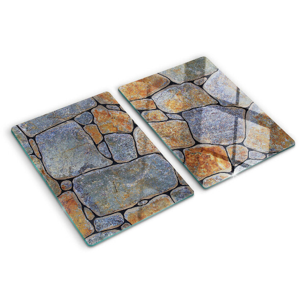 Glass cutting board Stone pattern with texture