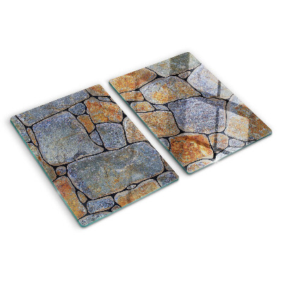 Glass cutting board Stone pattern with texture