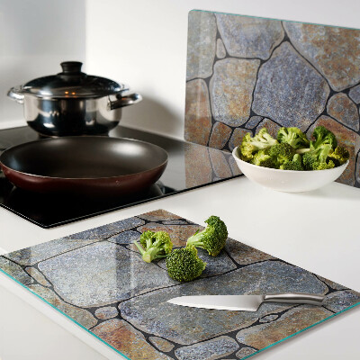 Glass cutting board Stone pattern with texture
