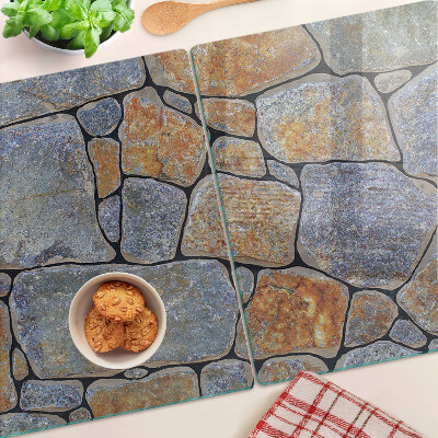 Glass cutting board Stone pattern with texture