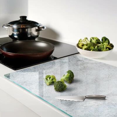 Glass kitchen board Concrete effect with reflection