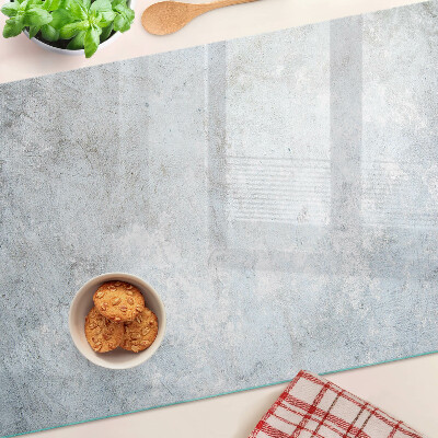 Glass kitchen board Concrete effect with reflection
