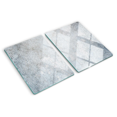 Glass kitchen board Concrete effect with reflection