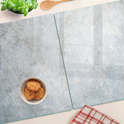 Glass kitchen board Concrete effect with reflection