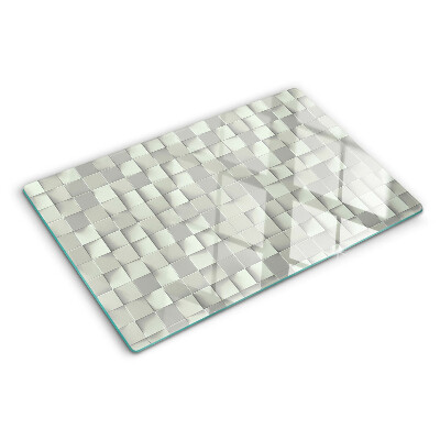 Cutting board Mosaic in shades of gray