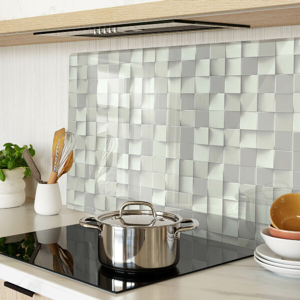 Cutting board Mosaic in shades of gray