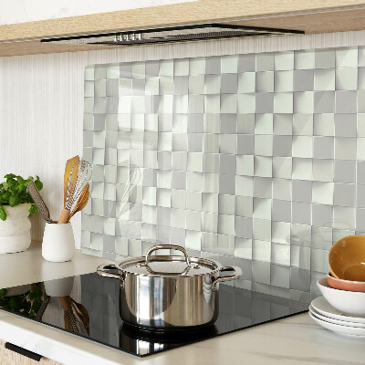 Cutting board Mosaic in shades of gray