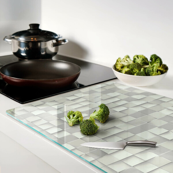 Cutting board Mosaic in shades of gray