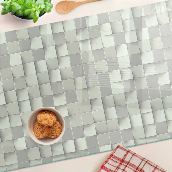 Cutting board Mosaic in shades of gray