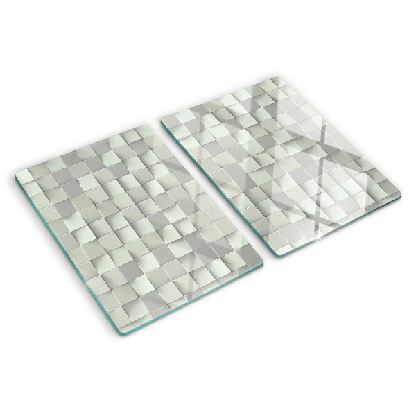 Cutting board Mosaic in shades of gray