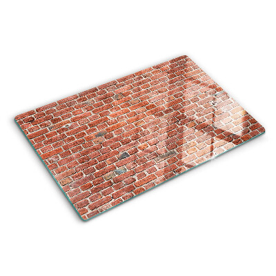 Glass cutting board Brick wall