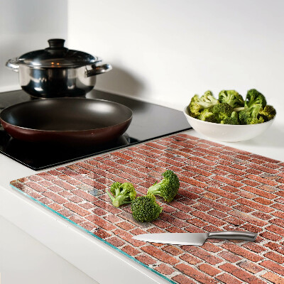 Glass cutting board Brick wall