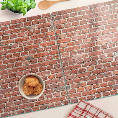 Glass cutting board Brick wall