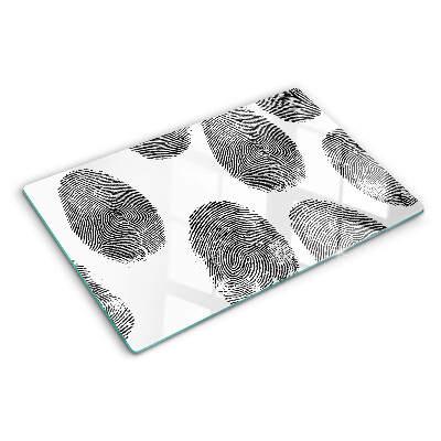Glass kitchen board Fingerprints