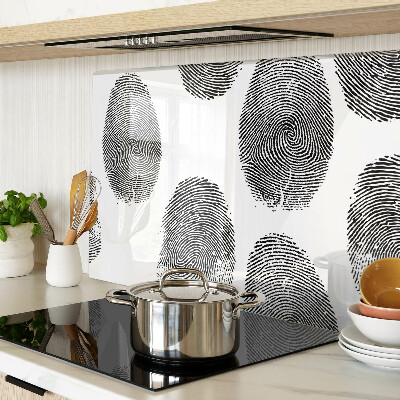 Glass kitchen board Fingerprints