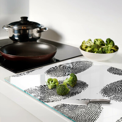 Glass kitchen board Fingerprints